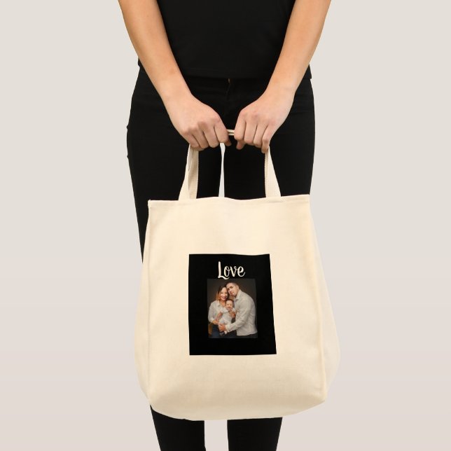 Bolsa Tote Saco de ferramentas de fotos da família personaliz (Frente (produto))