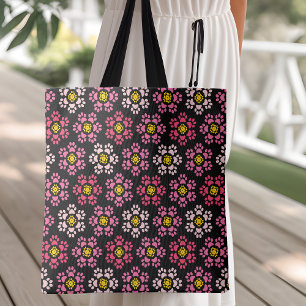 Bolsa Tote Saco de ferramentas de impressão vermelho e rosa-c