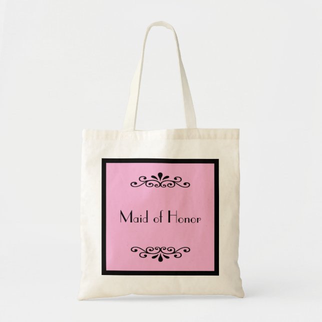 Bolsa Tote Saco de ferramentas de madrinha de casamento — Cor (Frente)