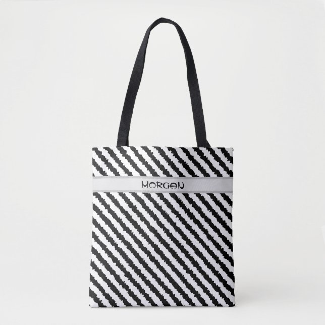 Bolsa Tote Saco de ferramentas de nome personalizado com zigu (Frente)