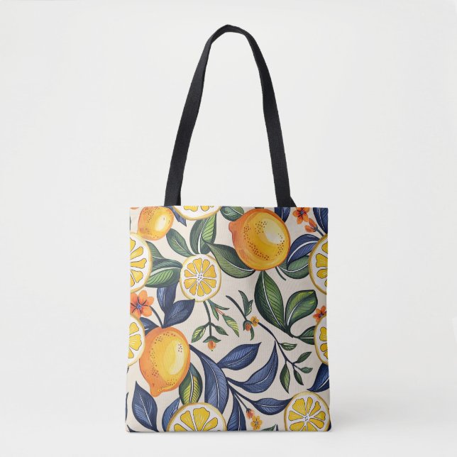 Bolsa Tote Saco de ferramentas de quadros Peach e Leaf person (Frente)
