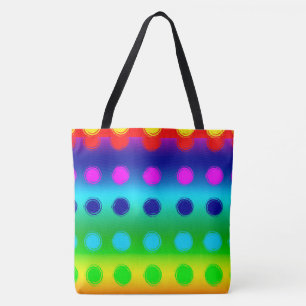 Bolsa Tote Saco de ferramentas do Bolinhas multicolorido