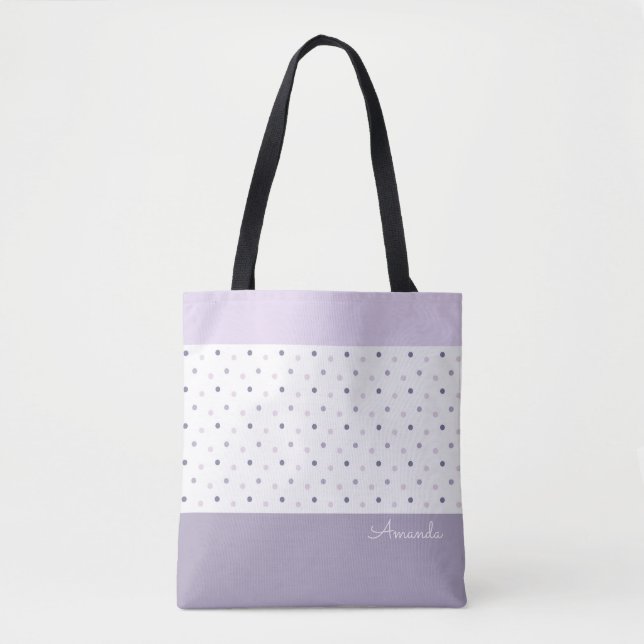 Bolsa Tote Saco de ferramentas do Pastel Bolinhas (Frente)