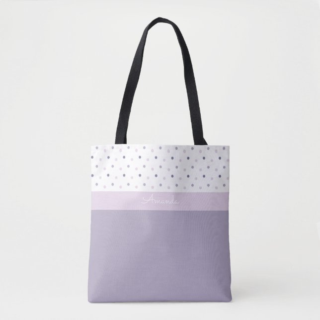 Bolsa Tote Saco de ferramentas do Pastel Bolinhas (Frente)