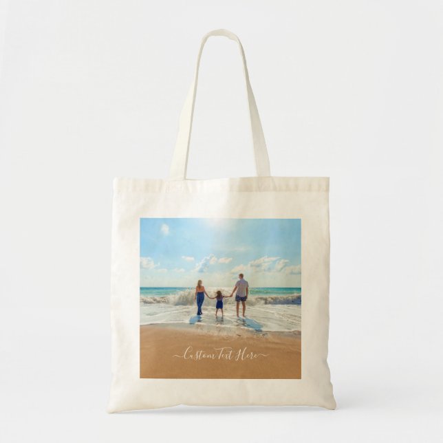Bolsa Tote Saco de ferramentas personalizado com fotos e text (Frente)
