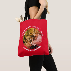 Bolsa Tote Saco de ferramentas Red TUSKEGEE AIRMEN Personaliz