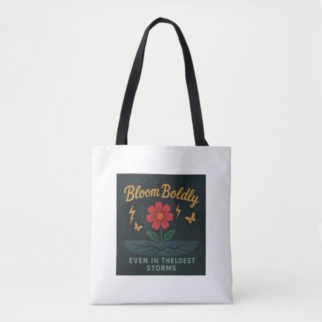 Bolsa Tote Saco de Flor Inspiracional Bloom Bolely (Frente)
