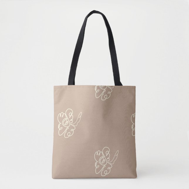 Bolsa Tote saco de flores (Frente)
