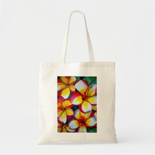 Bolsa Tote Saco de flores rosa Frangipani