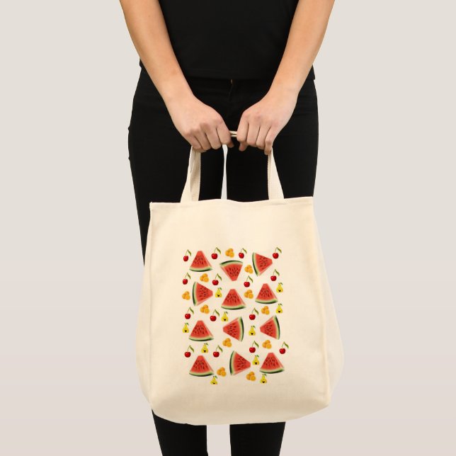 Bolsa Tote Saco de Frutas Melancia (Frente (produto))