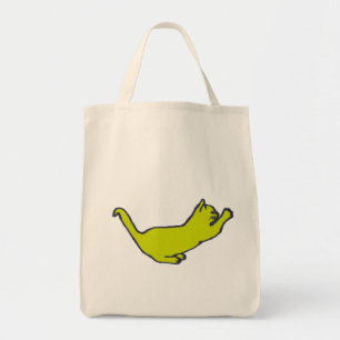 Bolsa Tote Saco de Gatinho amarelo