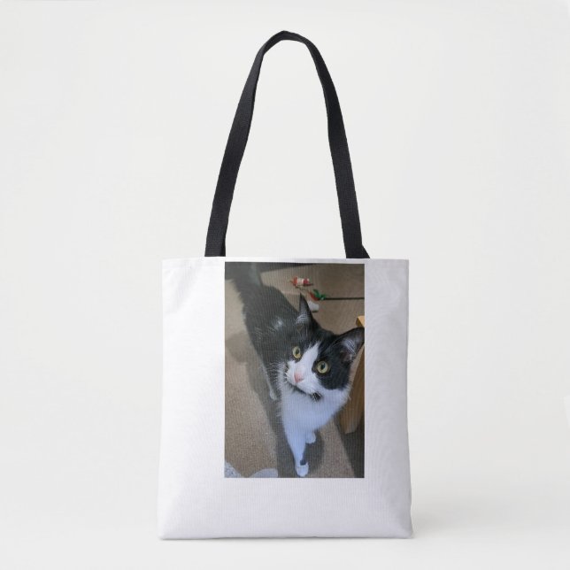 Bolsa Tote Saco de gato bonito (Frente)