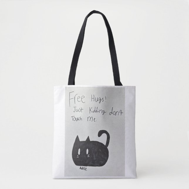 Bolsa Tote Saco de gato para diversão (Frente)