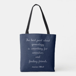 Bolsa Tote Saco de Genealogia com Citação