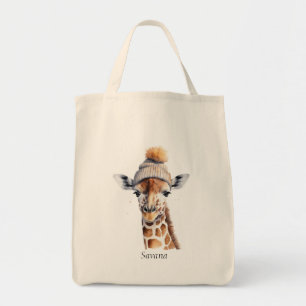 Bolsa Tote Saco de Girafa da Coleção Beanie Bunch Personaliza