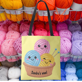 Bolsa Tote Saco de guarnição do frigorífico Yarn