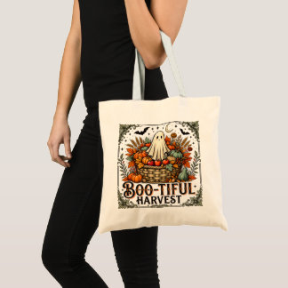 Bolsa Tote Saco de Halloween Abóbora Fantasma Mercado Tote