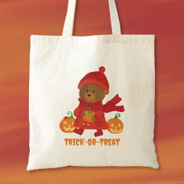 Bolsa Tote Saco de Halloween Autumn Bear Trick-or-Teat