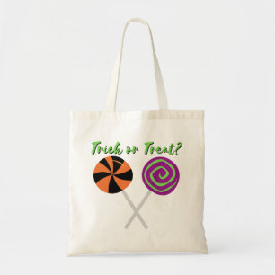 Bolsa Tote Saco de Halloween de pirulitos para doces ou trave