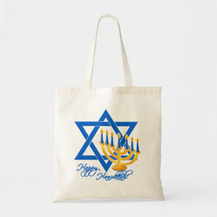 Bolsa Tote Saco de Hanukkah - escolha o estilo & a cor