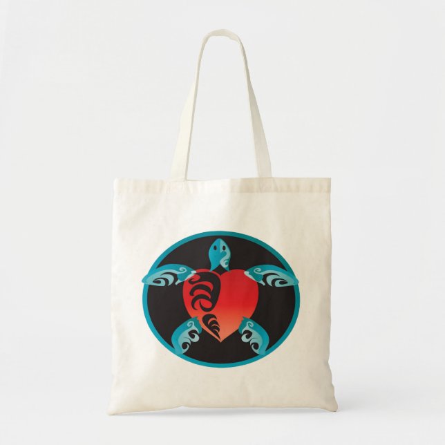 Bolsa Tote Saco de Honu da tartaruga de Havaí (Frente)