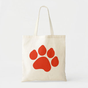 Bolsa Tote Saco de Impressão de Pata Vermelha