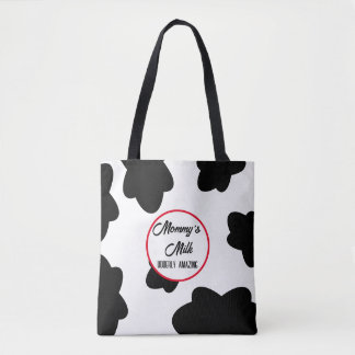 Bolsa Tote Saco de impressão de vaca “Udderly Amazing”