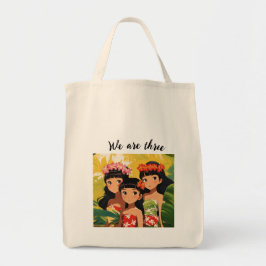 Bolsa Tote Saco de impressão design de Tote de Três Amigos