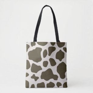Bolsa Tote Saco de impressão em bege e castanho