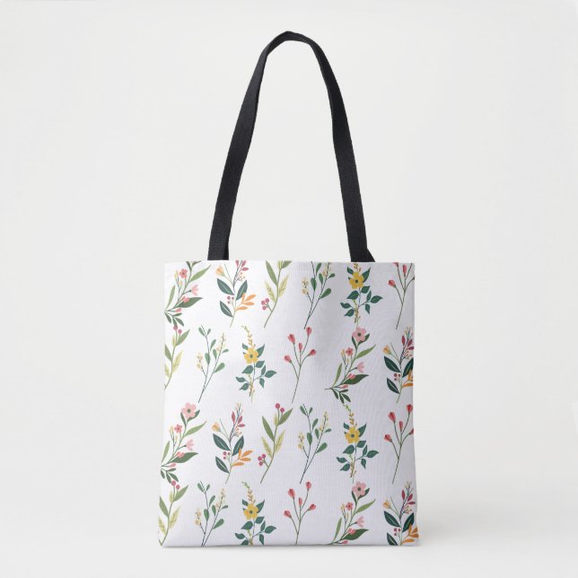 Bolsa Tote Saco de impressão floral (Frente)
