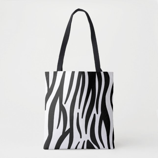Bolsa Tote saco de impressão zebra (Frente)