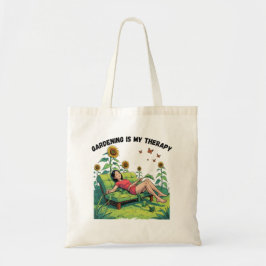 Bolsa Tote Saco de jardinagem - A jardinagem é minha terapia
