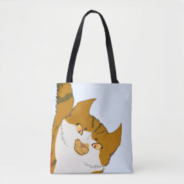Bolsa Tote Saco de Jingle Claws Gato Espiando Férias 