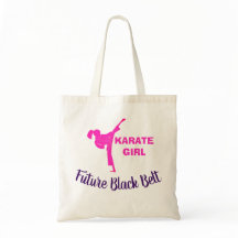 Saco de Karate para Menina com Cinto Preto no Futu