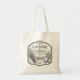 Bolsa Tote saco de lavanda e limões 