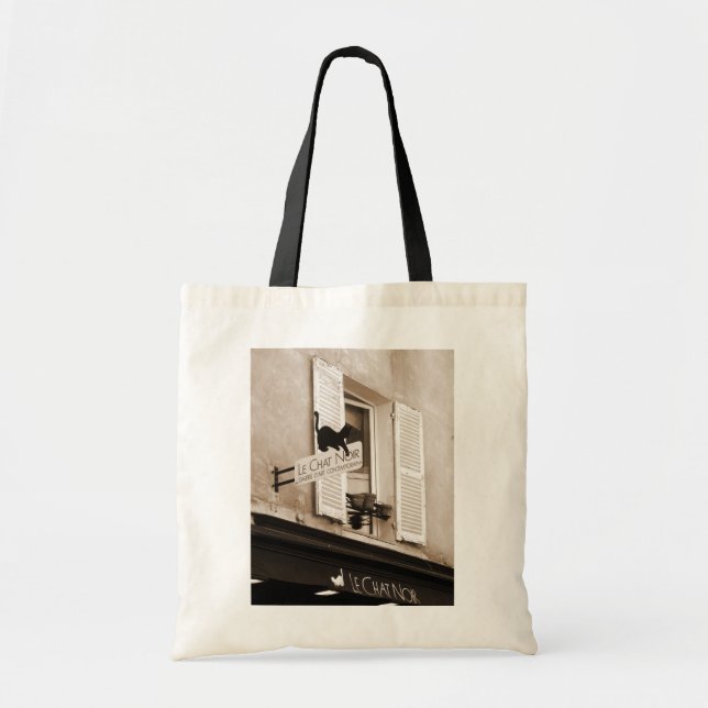 Bolsa Tote Saco de Le Conversa Noir (Frente)
