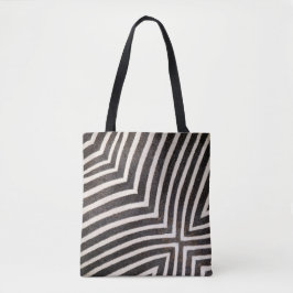 Bolsa Tote Saco de Listras de Zebra Funky