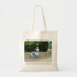 Bolsa Tote Saco de livro com leitura da senhora