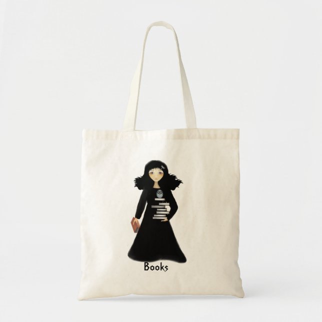 Bolsa Tote Saco de livro da viúva negra (Frente)