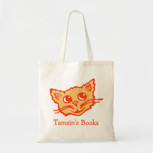 Bolsa Tote Saco de livro gráfico hued alaranjado da