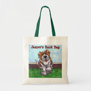 Bolsa Tote Saco de livro pessoal do cão de St Bernard do