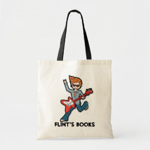 Bolsa Tote Saco de livro rockstar da biblioteca da guitarra