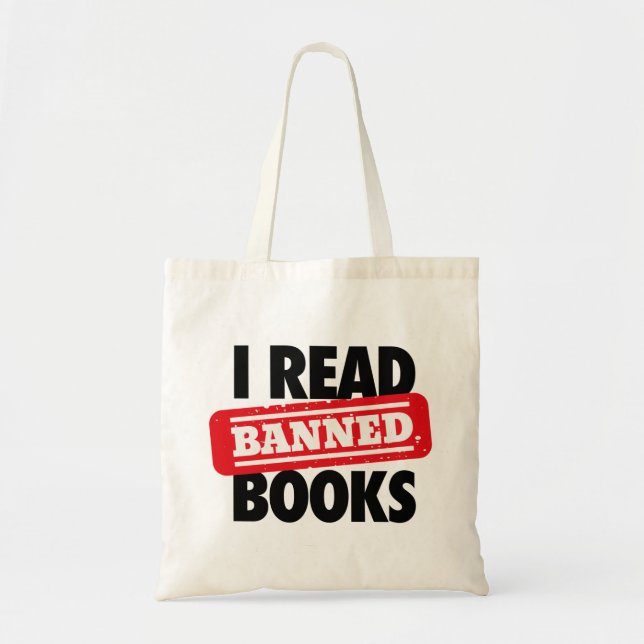 Bolsa Tote Saco de livros proibidos (Frente)