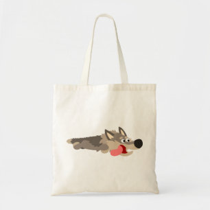 Bolsa Tote Saco de Lobo de Cartoon de Frota