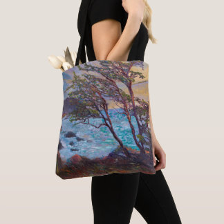 Bolsa Tote Saco de Locais de Cipreste Soprado pelo Vento e El