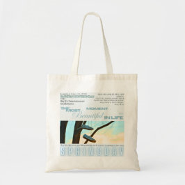 Bolsa Tote Saco de Lona de Árvore de Inverno