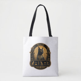 Bolsa Tote Saco de Lona de Gato Sphynx Estética Egípcia