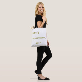 Bolsa Tote Saco de lona minimalista com citação de Emily Dick