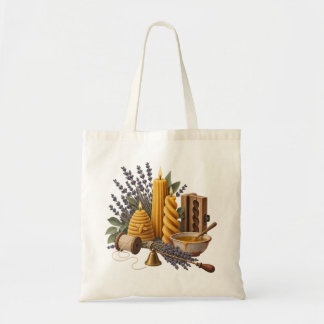 Bolsa Tote Saco de Lona Oficina de Fabricante de Velas Lavand