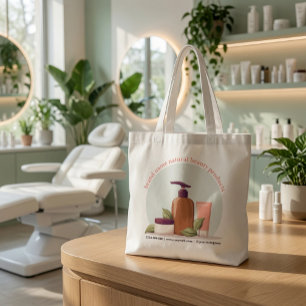 Bolsa Tote Saco de Lona para Produtos de Beleza Natural Perso
